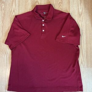 Nike Men's Deep Red Polo Shirt